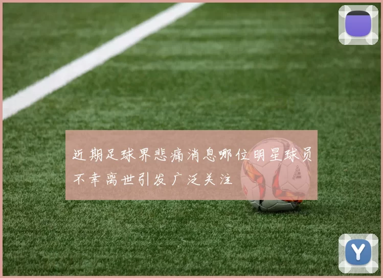 近期足球界悲痛消息哪位明星球员不幸离世引发广泛关注